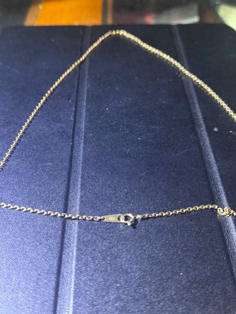 10k ゴールド シンプル チェーン ネックレス 60cm