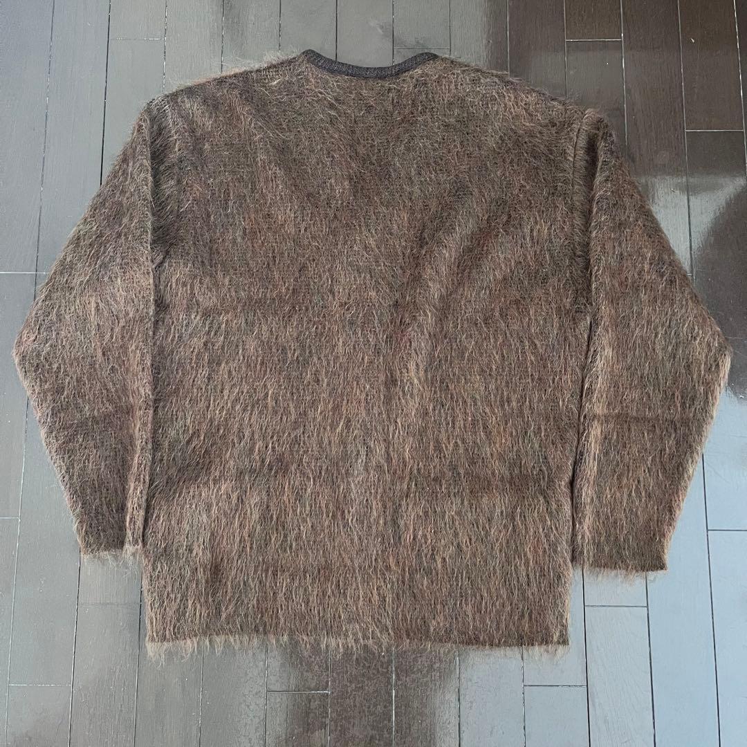 極美品 マシス 直営店限定カラー モヘアカーディガン ブラウンmix サイズXL