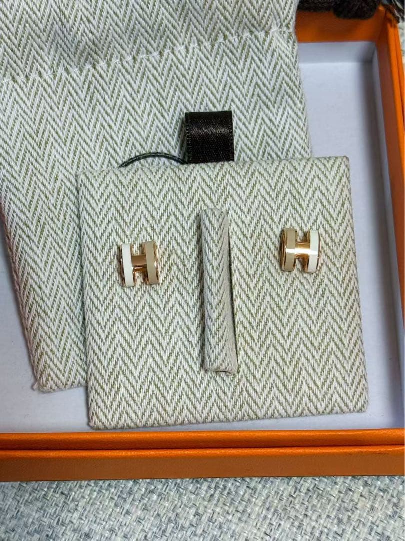 新品 エルメス　ミニ・ポップH ロカバール　システム ピアス