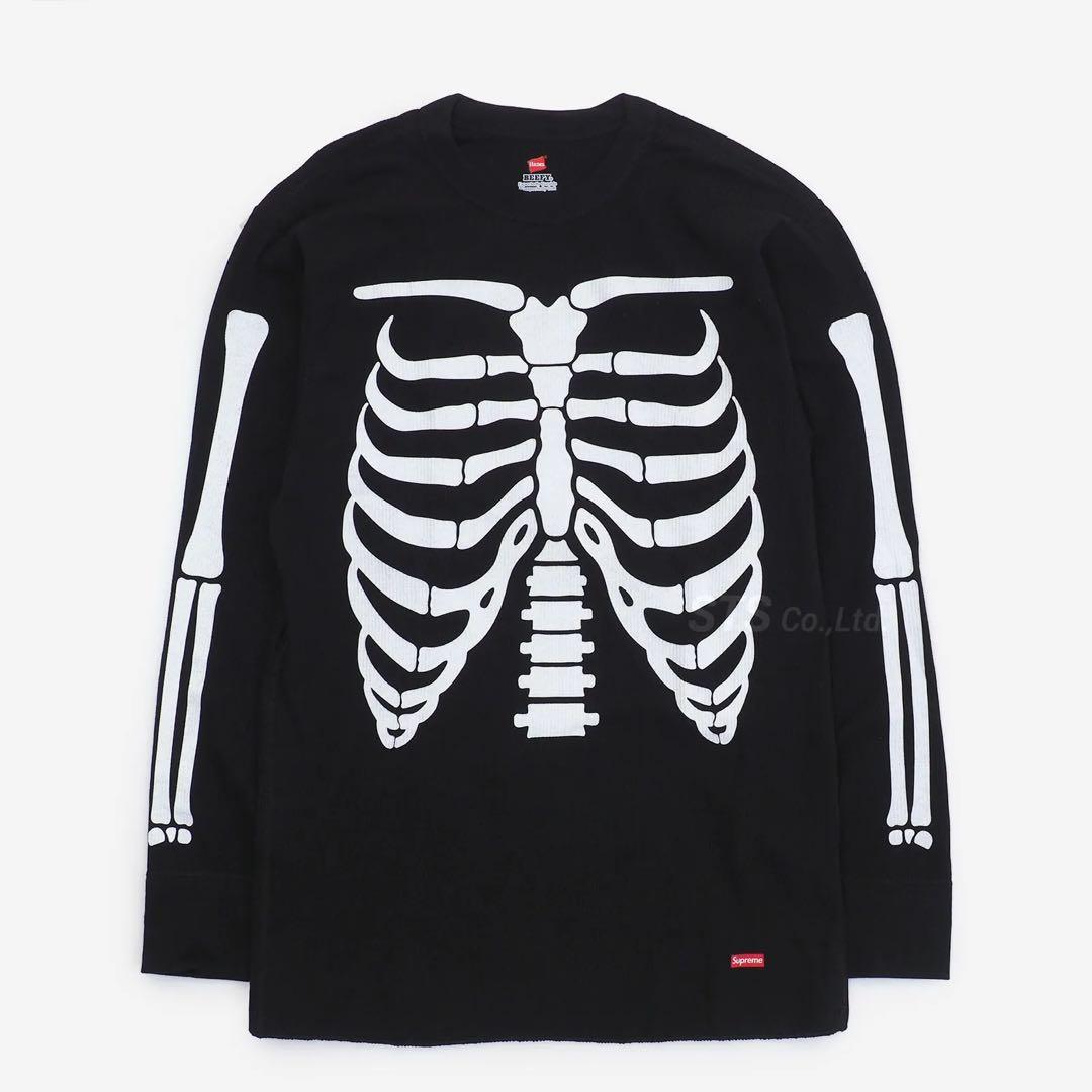 Supreme スケルトンプリント ロングスリーブTシャツ