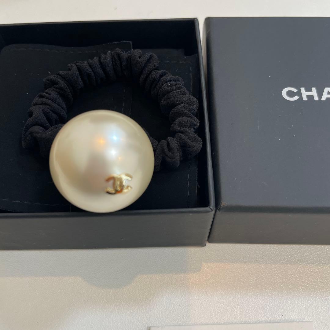 シャネル　ヘアゴム　パール　未使用