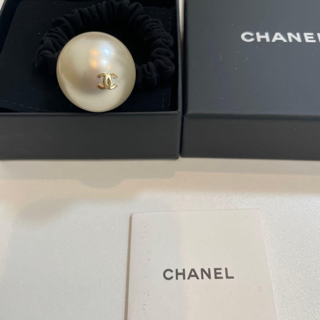 シャネル　ヘアゴム　パール　未使用