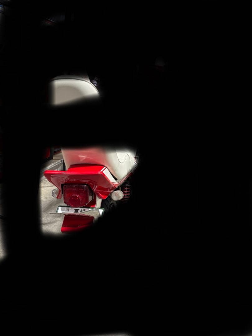 cb250n cb400n 三段シート　白レザー　45センチ　n用　バブ　3