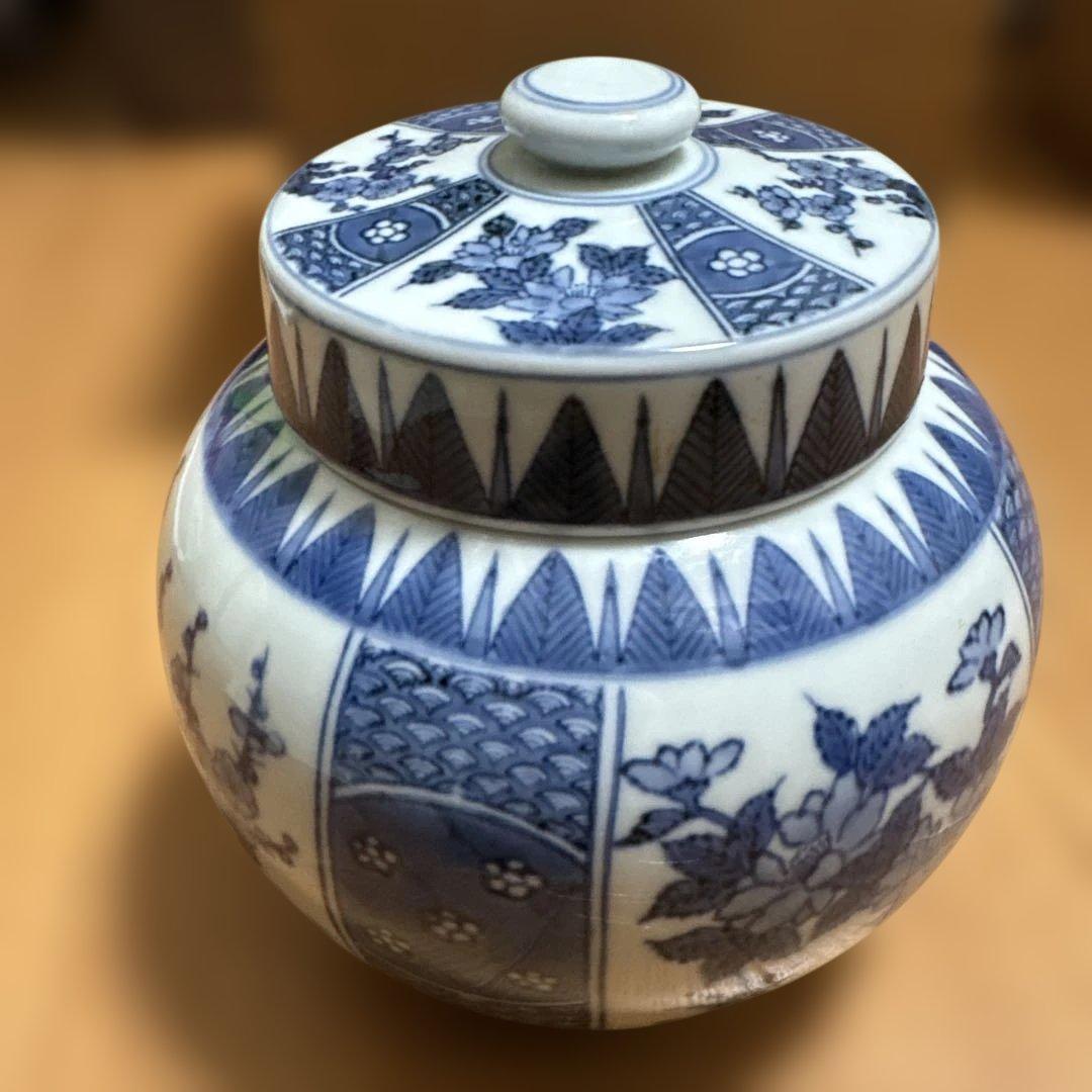 紀州五代梅本舗　壬申年限定五福梅干し　壺は有田焼