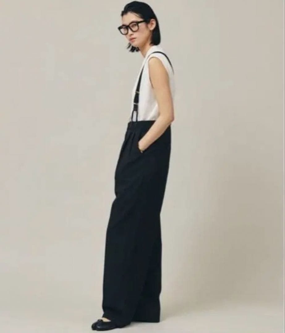 カレンソロジーブラック サスペンダー付き サロペット