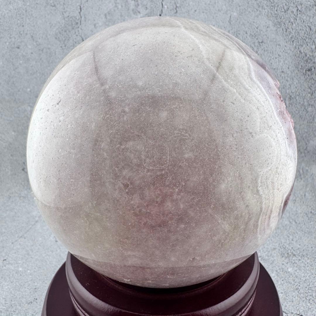 M-48天然ピンクアメジスト特大スフィア ドゥルージー晶洞 丸玉 3.16kg