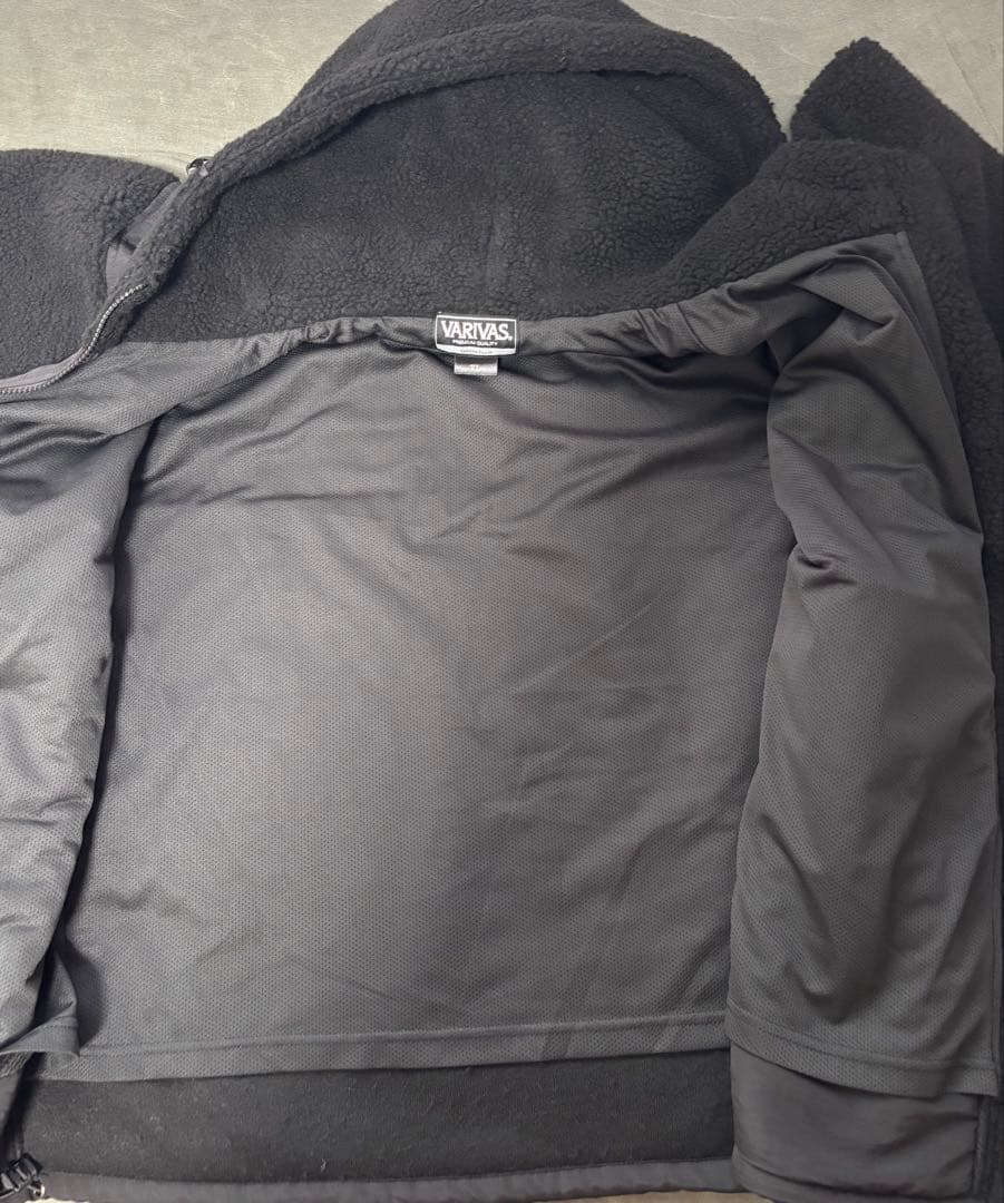 バリバス ボアジャケットフーディー XL VARIVAS ワカサギ