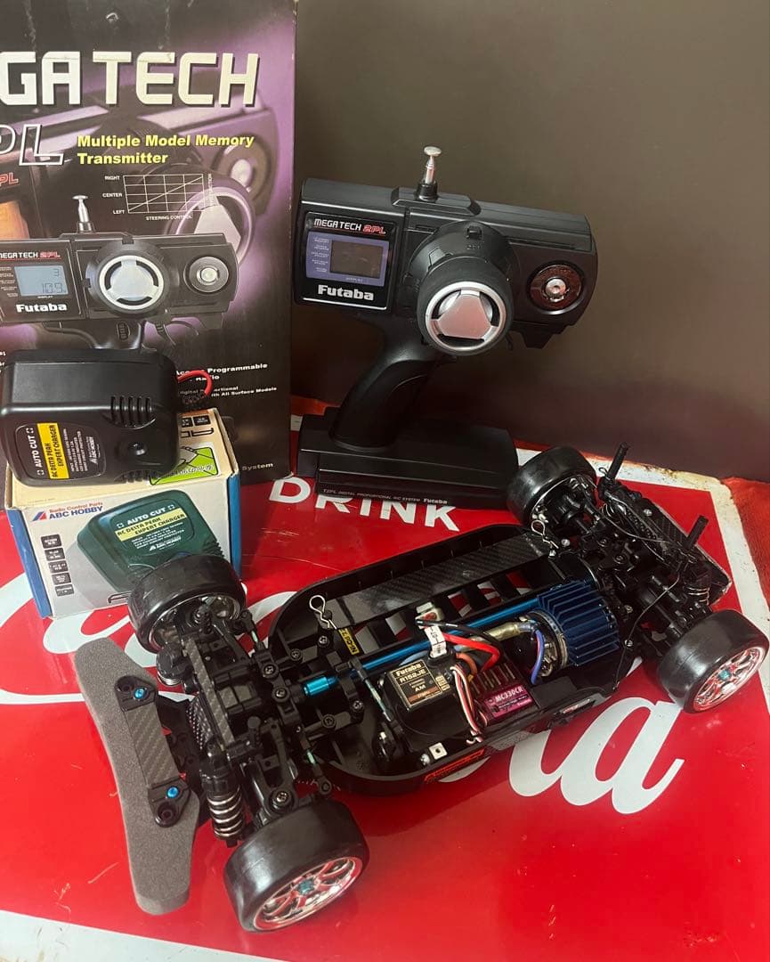 ★美品1/10 タミヤTT-01D フタバプロポ・メカ付セット バスタブ新品他