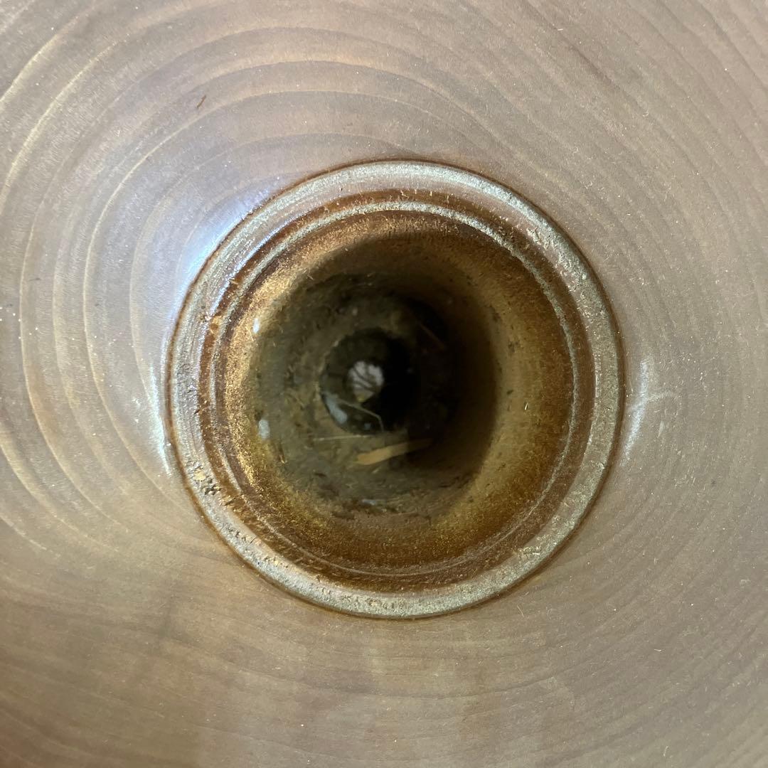 昭和レトロ 時代物 木製 大型 置物 壺型 花器 飾台 無垢材 花瓶 花入れ