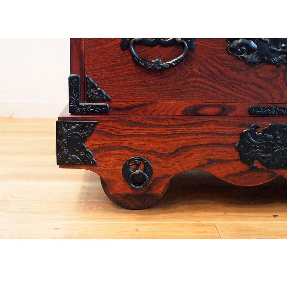 美品 伝統工芸 岩谷堂箪笥 車箪笥 80cm 和モダン