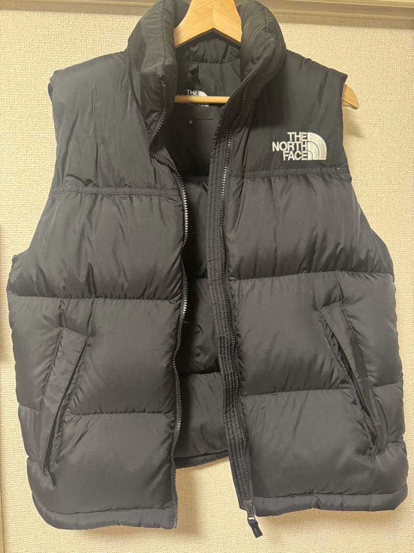 se美品 ノースフェイス ダウンベスト ヌプシ 値下げ不可 ブラック