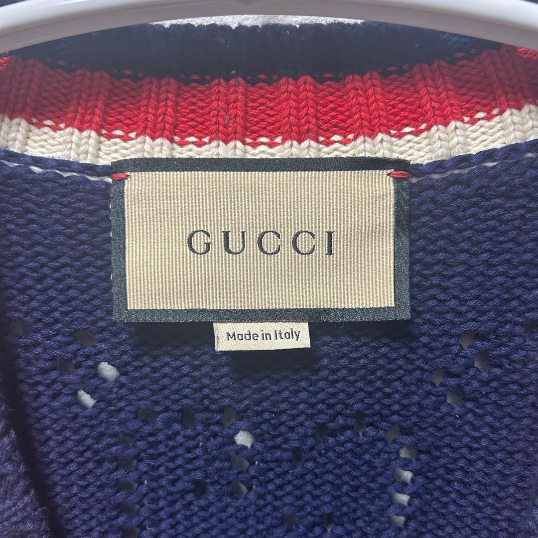 GUCCI ネイビー カーディガン 【M】