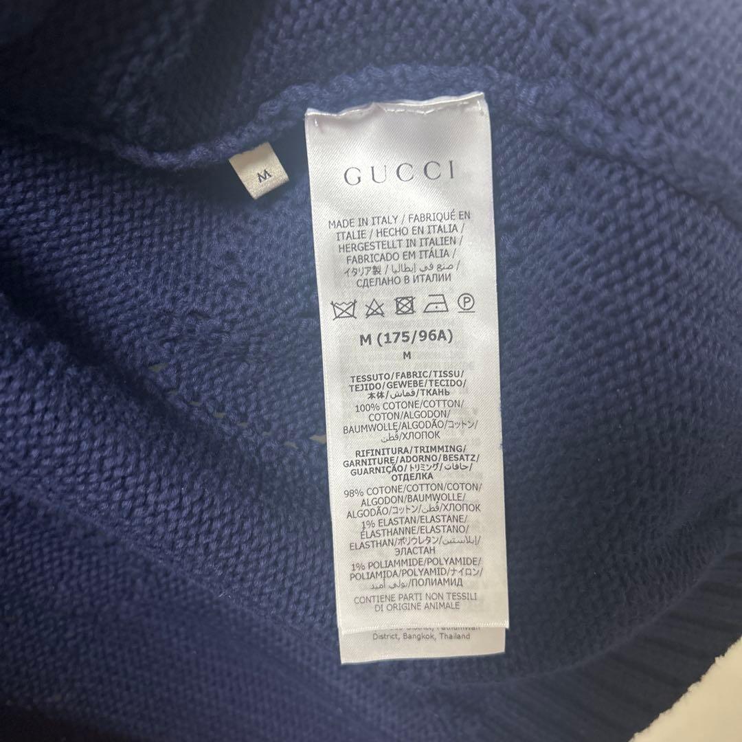 GUCCI ネイビー カーディガン 【M】