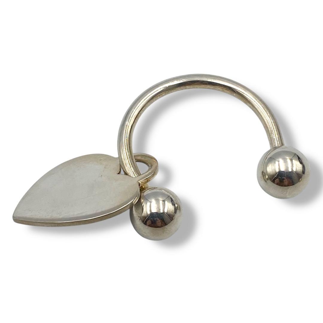 極美品 TIFFANY＆Co ティファニー リターントゥ ハート キーリング 銀