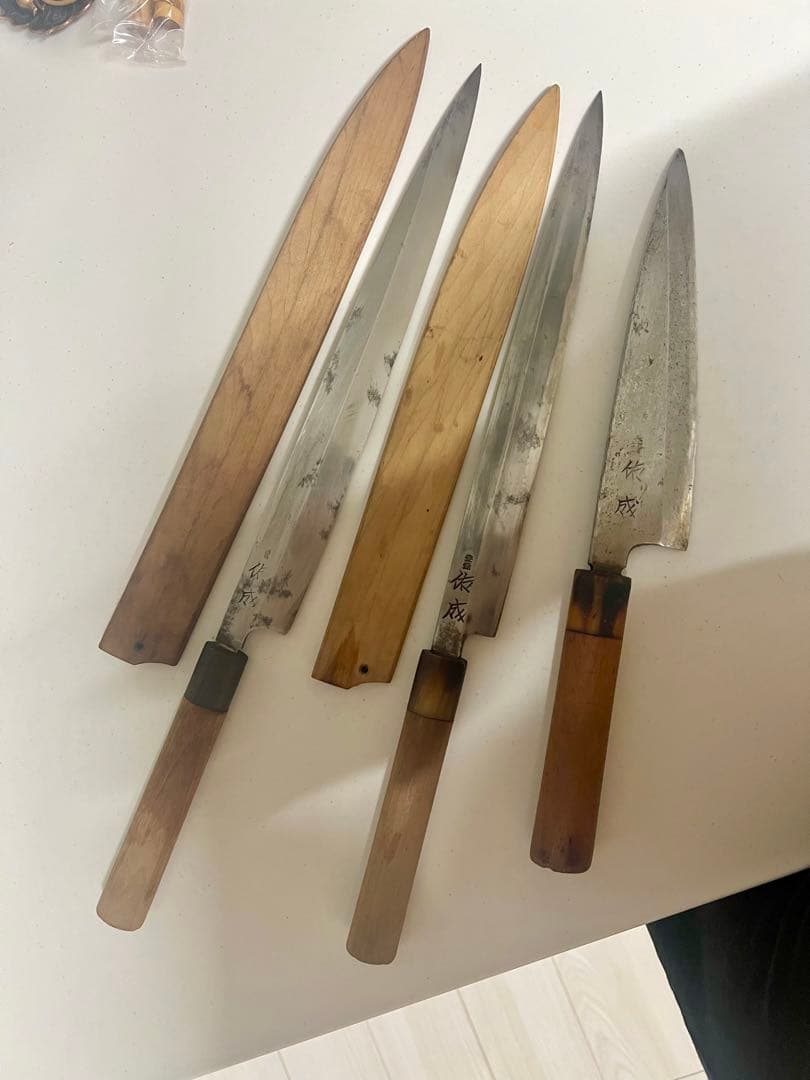 高級包丁メーカー佑成　柳刃包丁　出刃 包丁 和包丁 3本セット