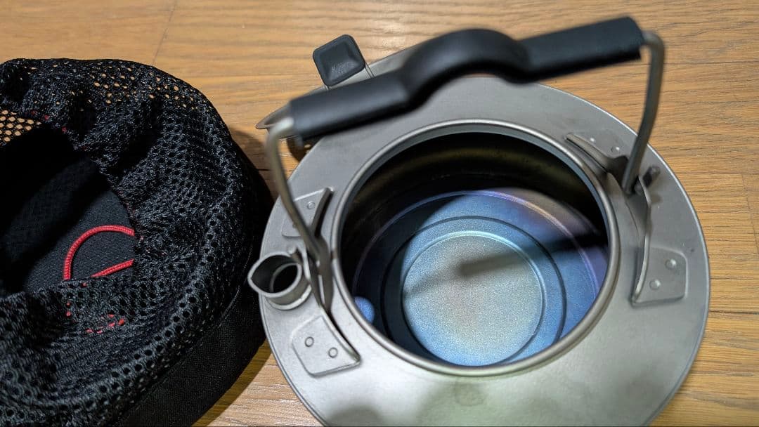 薪バサミ HIMORI-03 ASOBU火吹き POMOLYチタン製ケトルセット