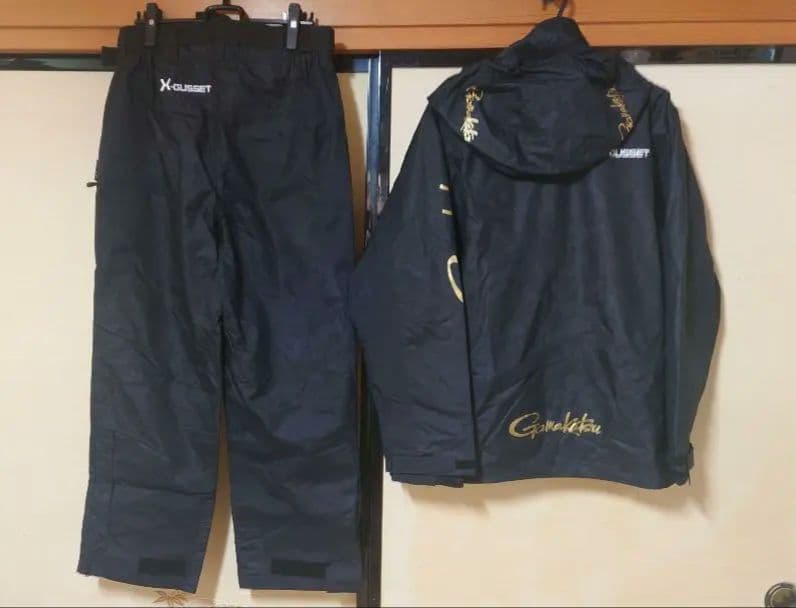 セール❗️極美品Gamakatsu がまかつ、フィッシング 上下セット ブラック