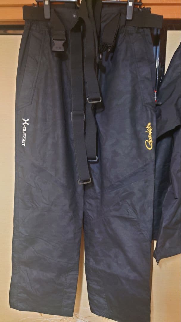 セール❗️極美品Gamakatsu がまかつ、フィッシング 上下セット ブラック