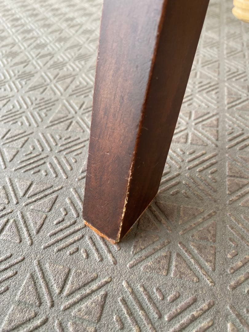 広松木工 スピンスツール 高さ調整 回転 昇降 サイドテーブル 廃盤商品