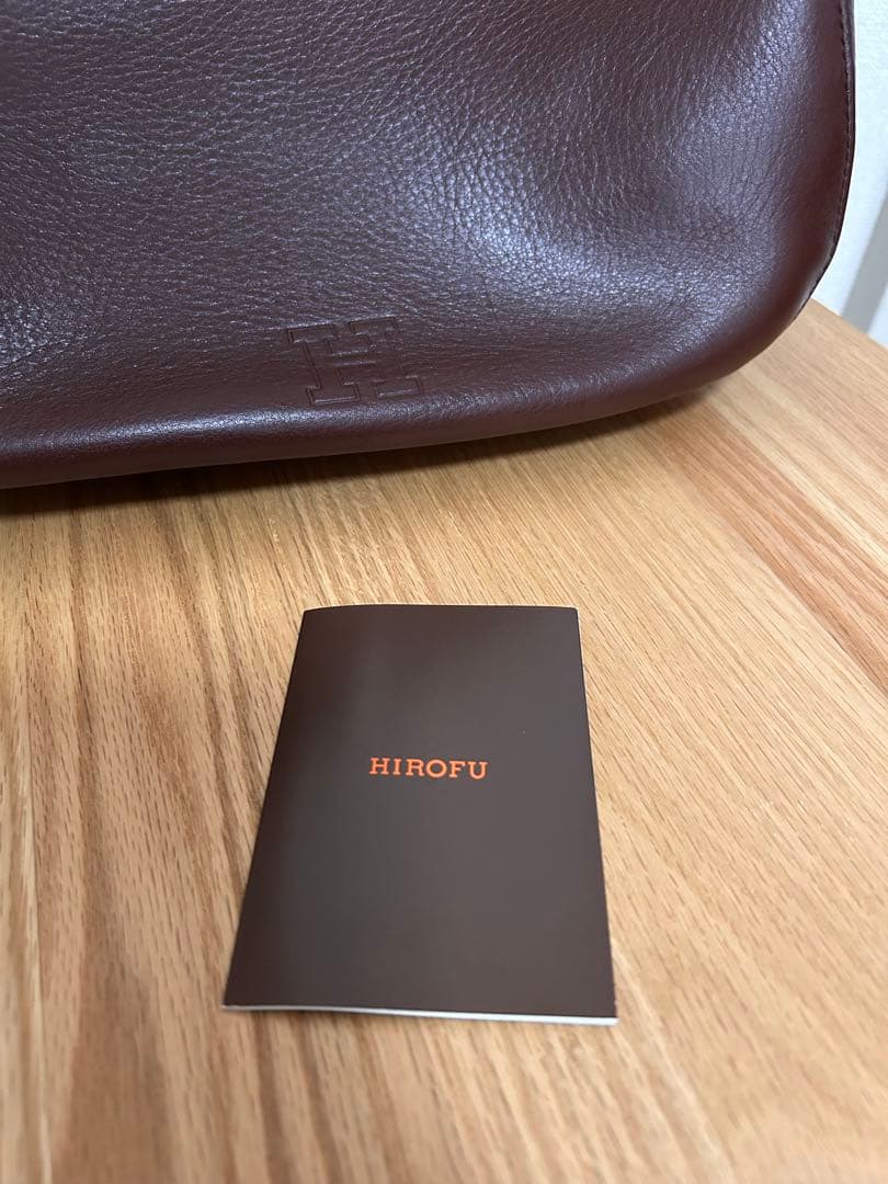 【未使用品】ヒロフ HIROFU レザートートバッグ ブラウン