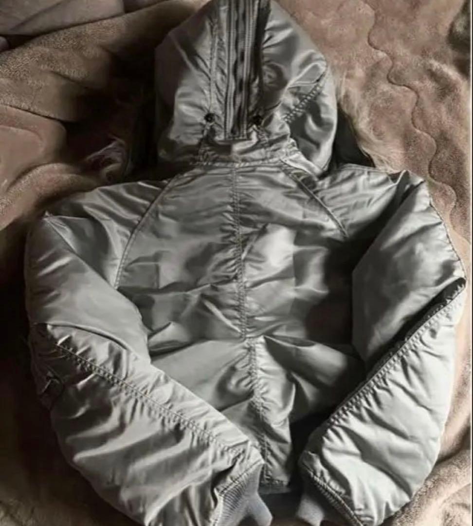 希少配色　90's USA製 ALPHA N-2B フライトジャケット シルバー