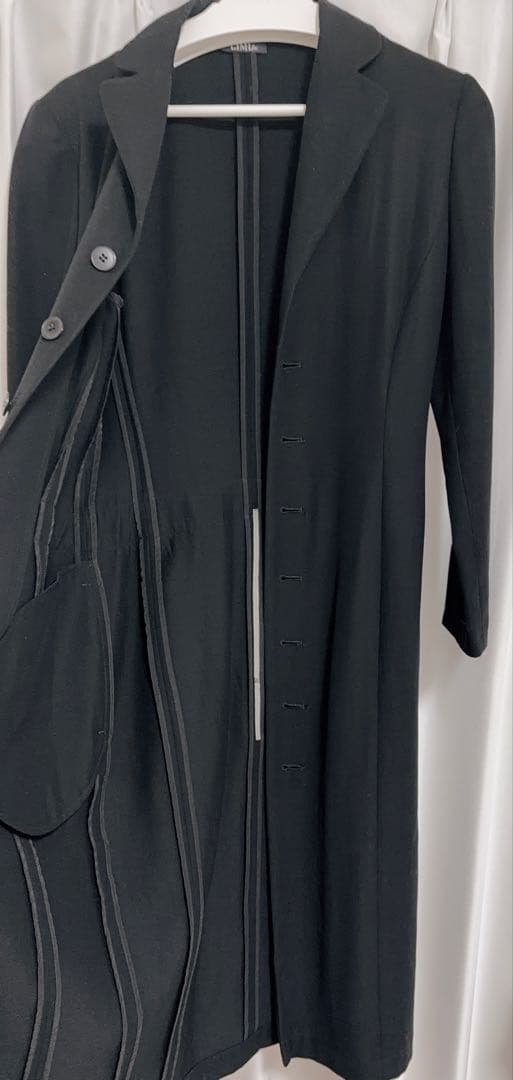 LIMI feu ブラック ロングコート リミフゥ