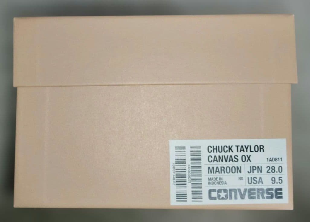 コンバース　アディクト　チャックテイラー　マルーン　converse