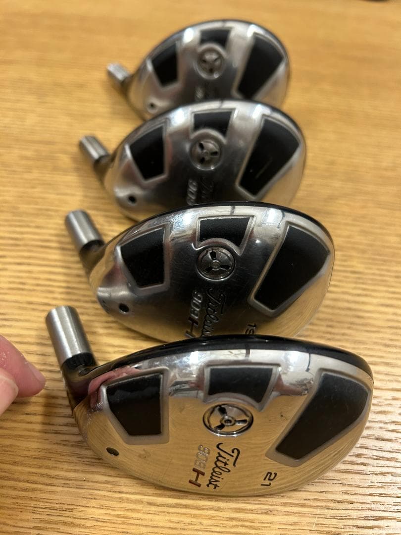 タタイトリスト９０９H　ヘッドのみ　４個セット　15°１７°19°21°