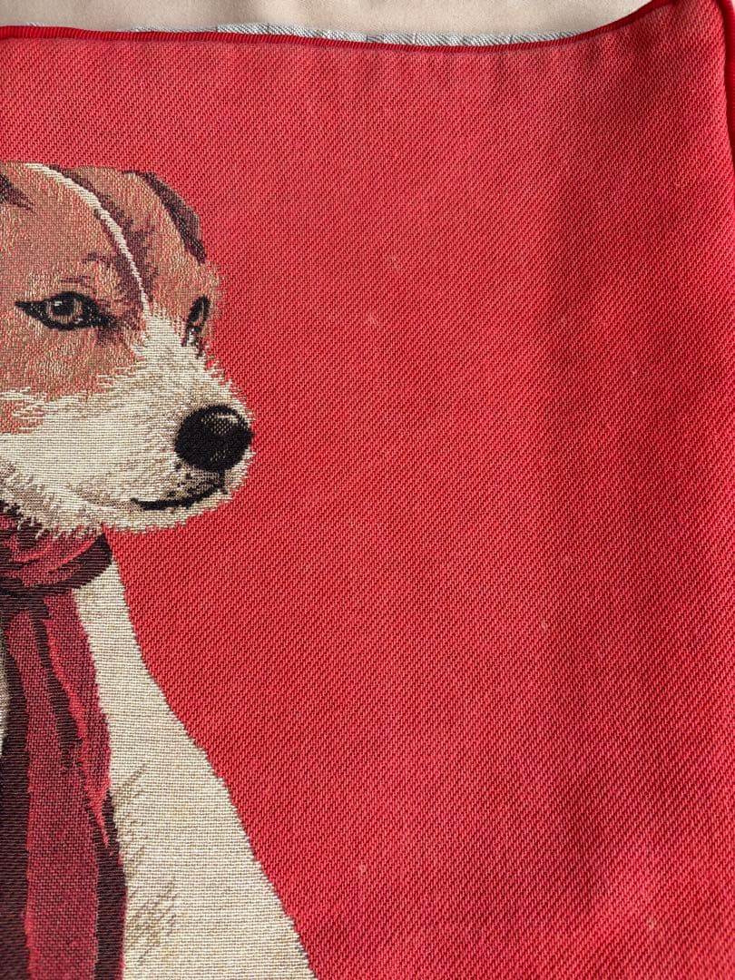 IOSIS クッションカバー　犬　テリア　YvesDelorme クッション