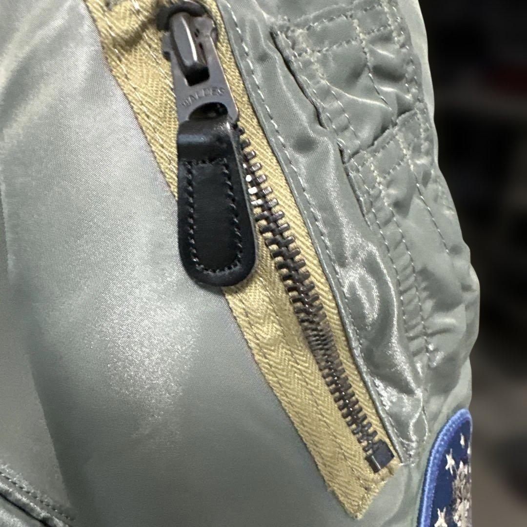 極上品！最終値下げ❗️AVIREX MA-1 フライトジャケット パッチ付き