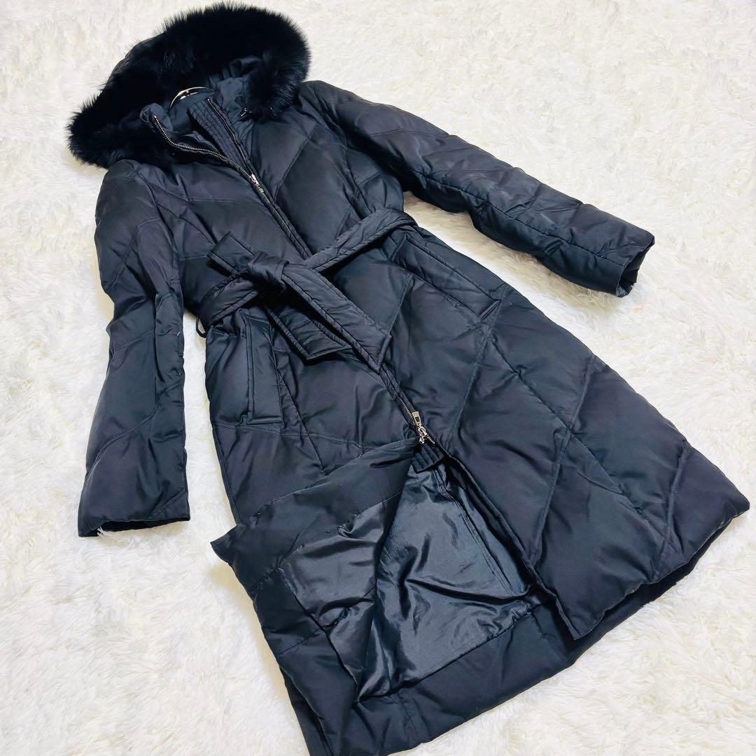 【最終セール】iCBアイシービー／オンワード樫山２WAYフード付きダウンコート