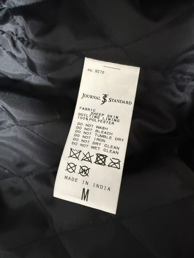 JOURNAL STANDARDのラムダッドレザーブルゾン （ブラック）