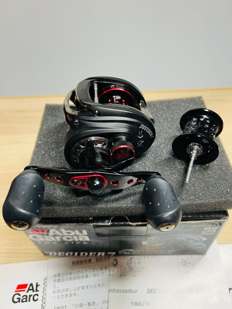 アブガルシア ディサイダー 7 ベイトリール 左巻き