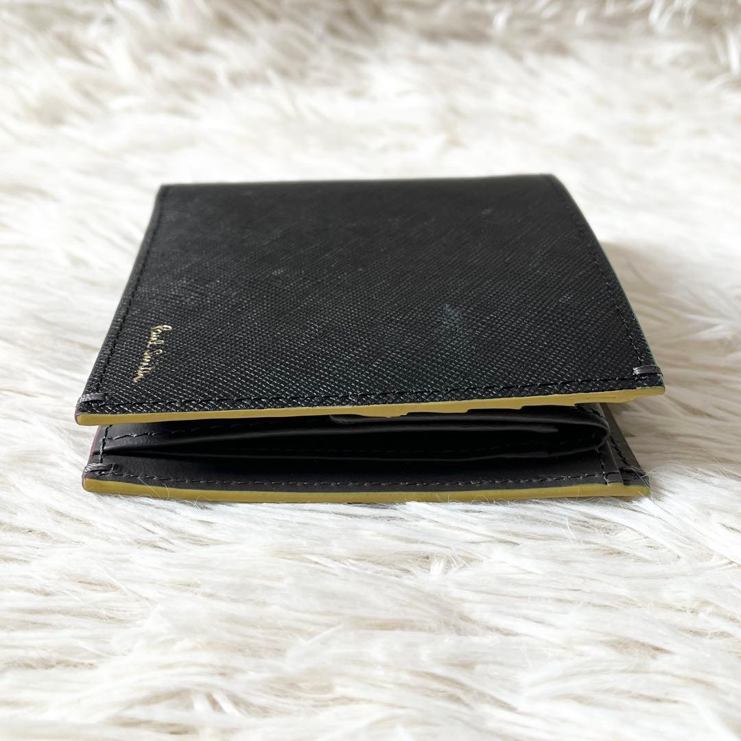 新品未使用✨PaulSmith ポールスミス　二つ折り財布　ブラック　レザー