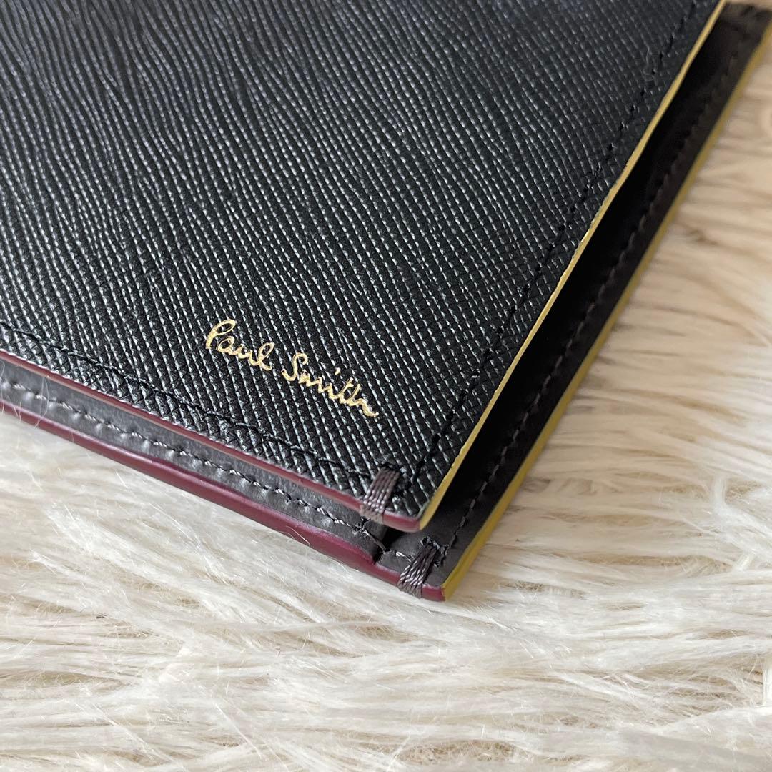 新品未使用✨PaulSmith ポールスミス　二つ折り財布　ブラック　レザー