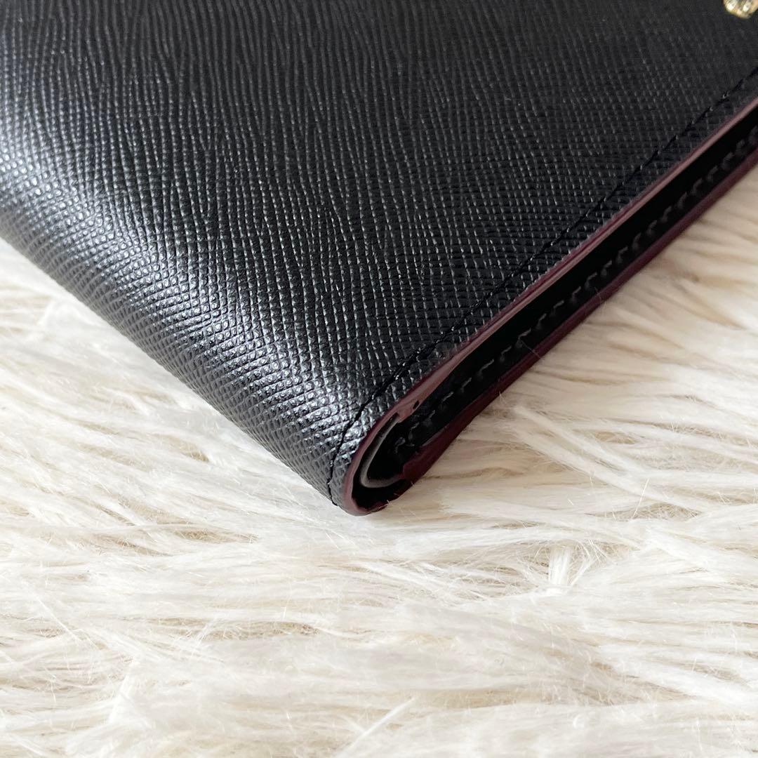 新品未使用✨PaulSmith ポールスミス　二つ折り財布　ブラック　レザー