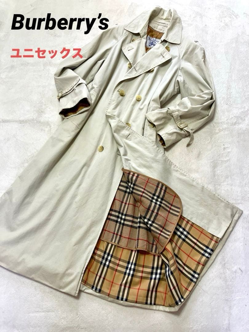 バーバリー　トレンチコート　ライナー　裏ノバチェック　大きめ　ロング128 XL