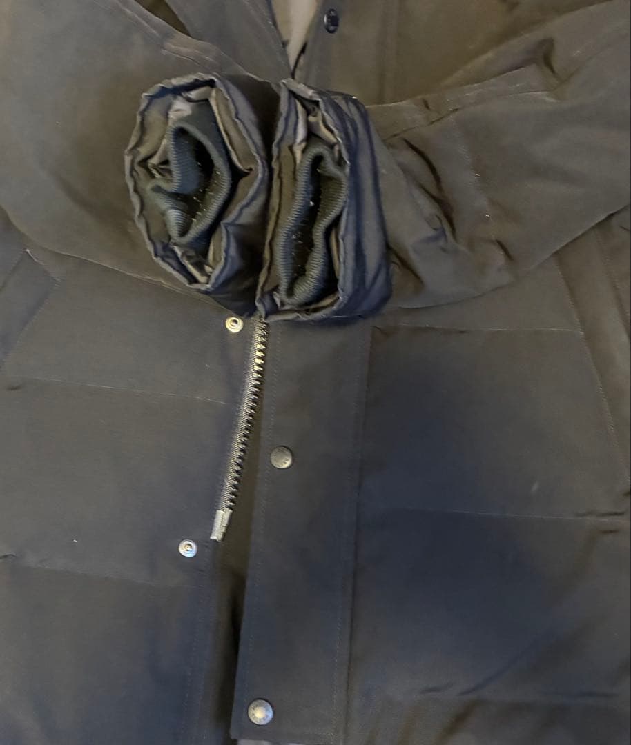 ダントン　ダウン　コート　ロング　M ブラック　リアルファー　ジャケット