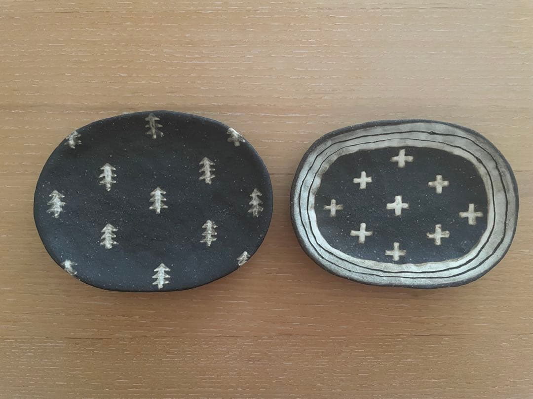 【新品】宇田令奈　楕円皿2枚セット