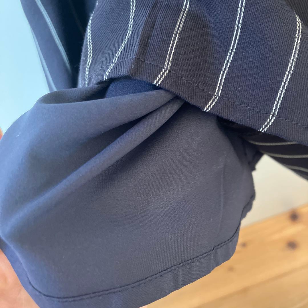 ワンピース CLANE STRIPE TIE ARRANGE FLARE ONEPIECE