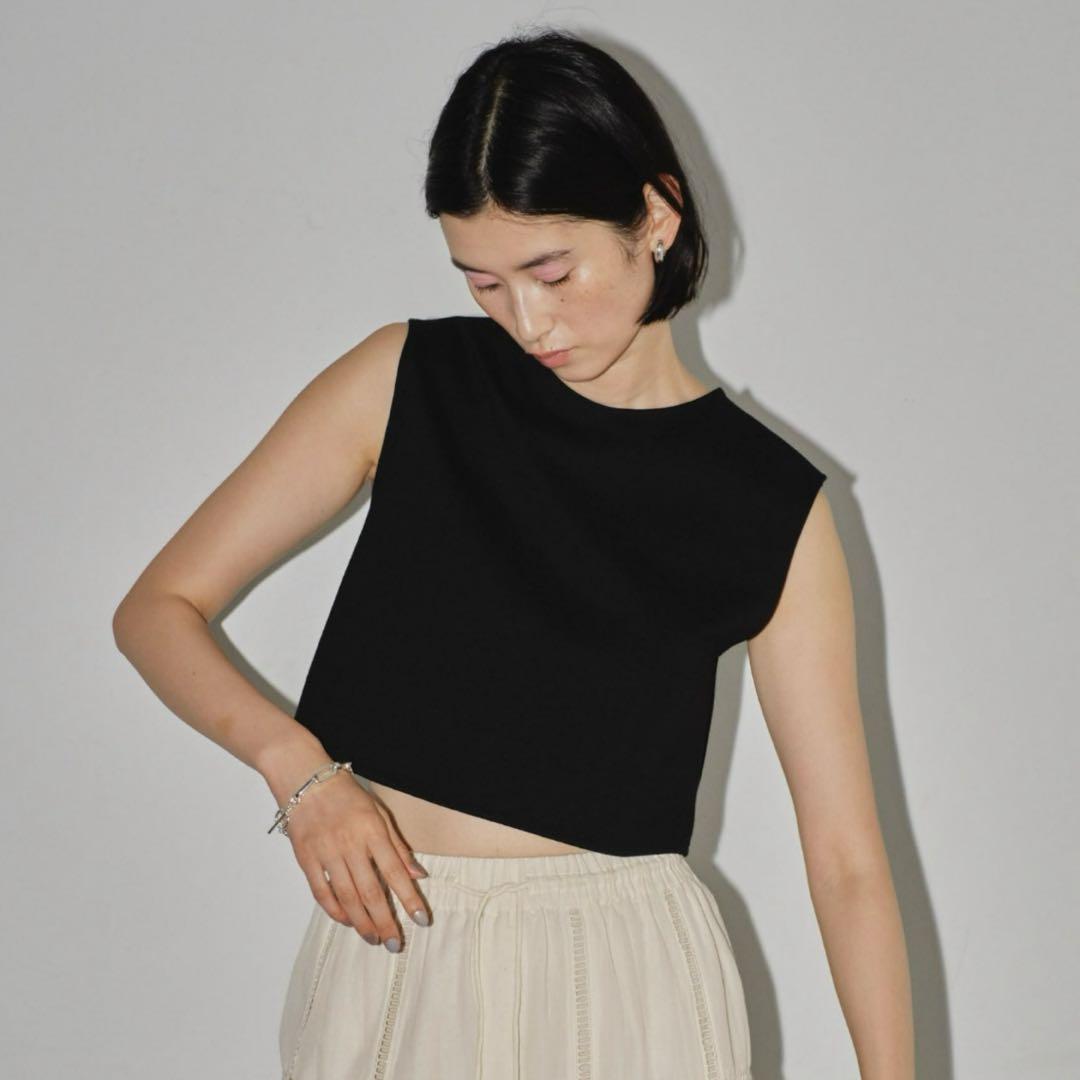 TODAYFUL Smooth Short Tops ブラック