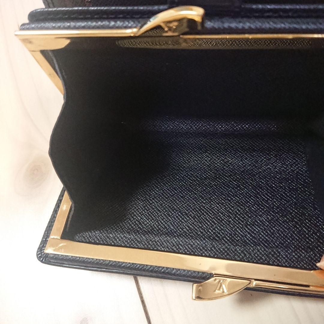 Louis Vuitton 二つ折り財布 黒 エピ ブラック がま口