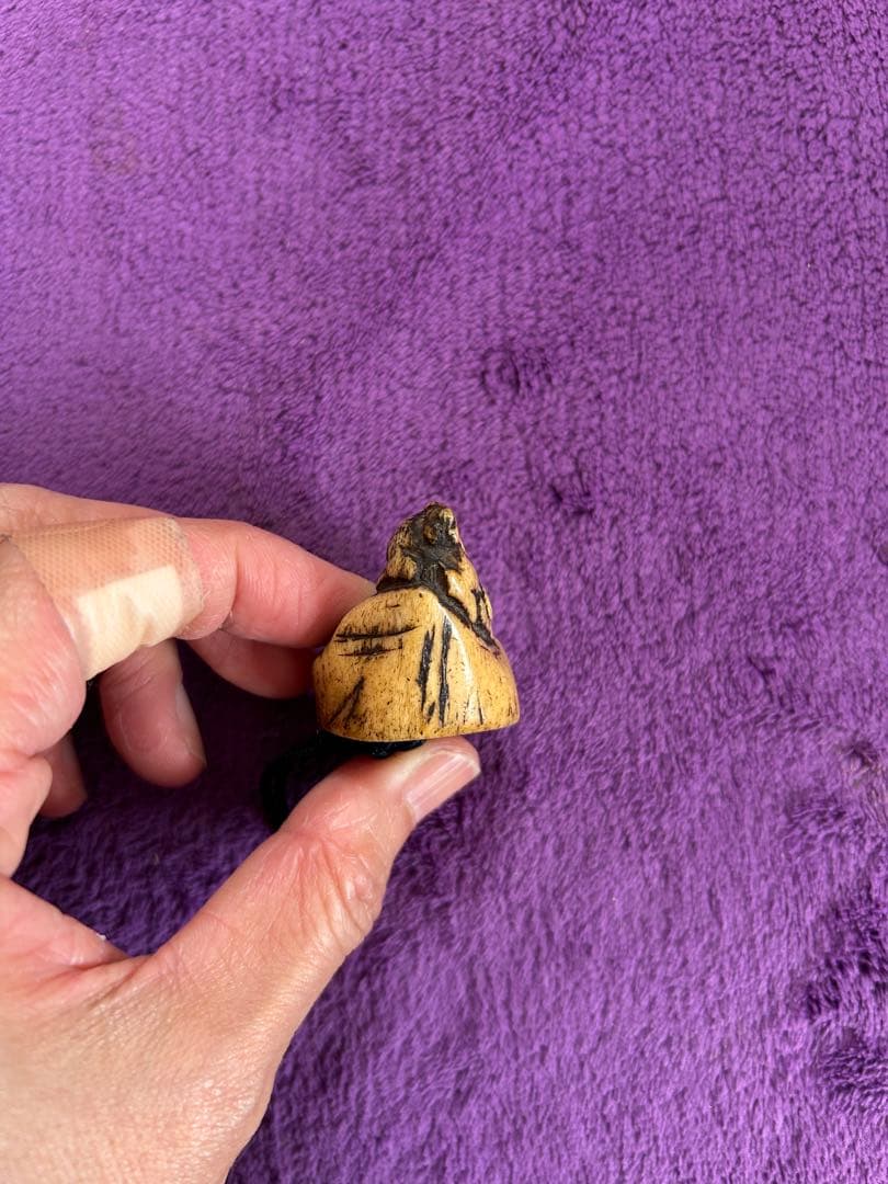 鳥の絵図 印籠 根付 銘有 インテリア 薬入れ 小物入れ アンティーク