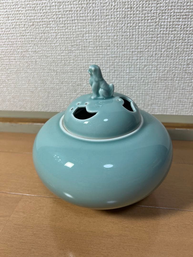 120 深川製磁　青磁香炉　未使用