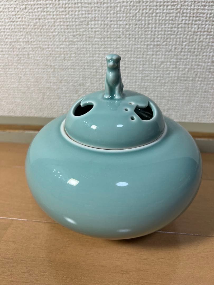 120 深川製磁　青磁香炉　未使用