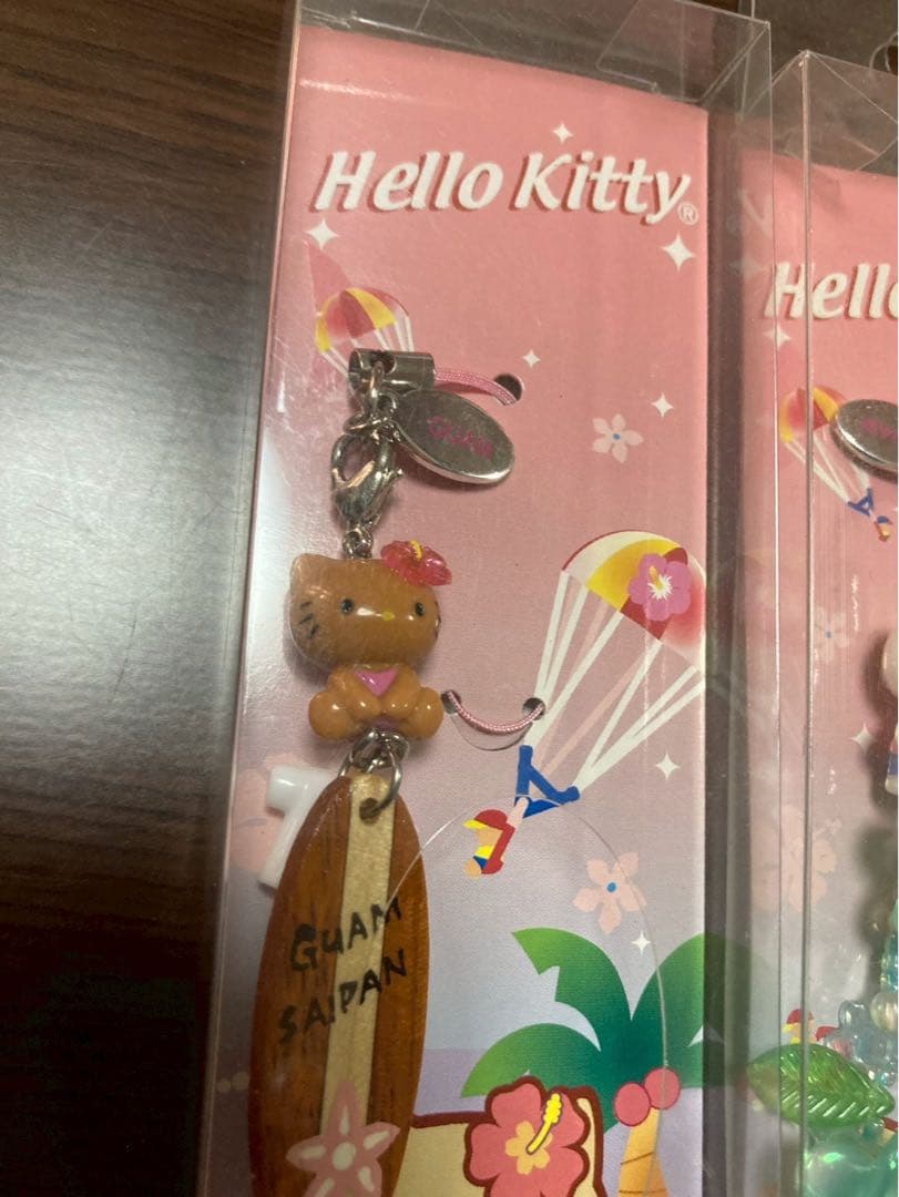 希少 激レア 新品 ご当地 ハローキティ グアム サイパン 日焼け ストラップ