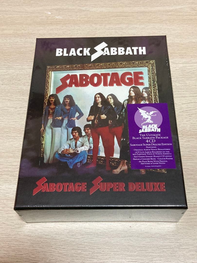 洋楽 Black Sabbath Sabotage delu xe 4CD BOX