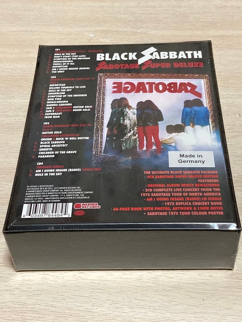 洋楽 Black Sabbath Sabotage delu xe 4CD BOX