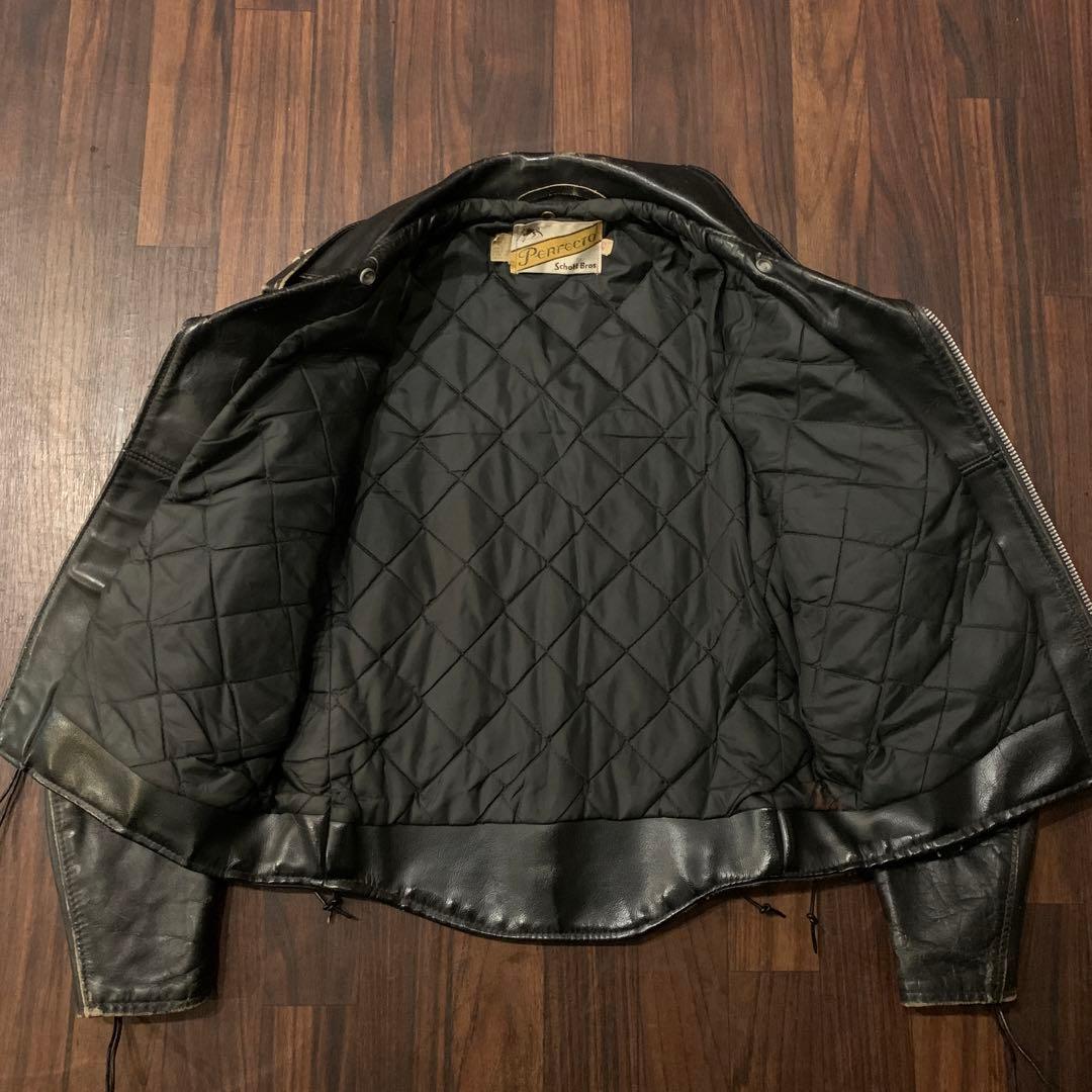 古着70' Schott Bros牛タグPerpectoライダース42ワンスター