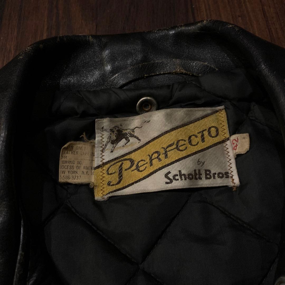 古着70' Schott Bros牛タグPerpectoライダース42ワンスター
